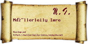 Müllerleily Imre névjegykártya