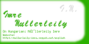 imre mullerleily business card